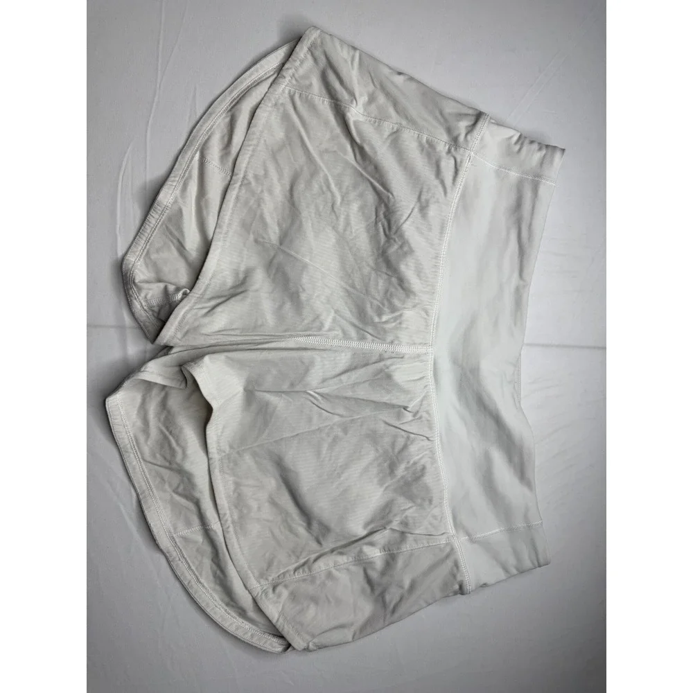 Lululemon Speed Up High-Rise Lined Short 4 White Running Shorts Size 6 Tall